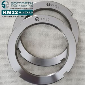 SE DIN 981 KM22 CNC-Gefräste Selbstsichernde Mutter mit Rechtsgewinde, Naturfinish, für Schwerlastanwendungen, KLASSE 4, Vollgewinde - Product Image 2
