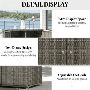 Armadio da esterno grigio scuro con ripiani - Product Image 2