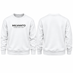 Pure <b>White</b> Custom Unisex 350 GSM <b>Sweatshirt</b> 80% Cotton 20% Polyester Cotton Fleece Crew Neck Pullover <b>Men</b> Women Winter Wear - Product Image 1