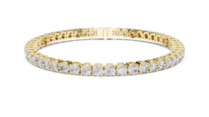 Solitaire Tennis <b>Bracelet</b> Round Cut Lab Grown Diamond 10K 14K <b>Solid</b> Gold DEF VVS Luxury <b>Bracelet</b> Fine Jewelry Wholesale Supplier - Product Image 5