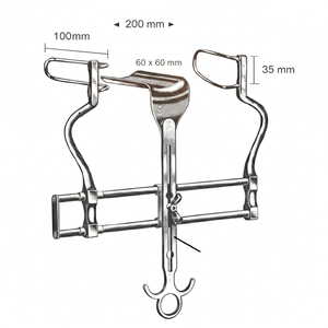Retractor Abdominal Balfour Profesional Autoajustable de Acero Inoxidable de Grado Médico Reutilizable Utilizado por Cirujanos - Product Image 2
