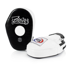Fairtex Curved Focus Mitts Leather Boxing Punch Pad Target Mitts For Muay Thai MMA Speed Accuracy Striking Training - Product Image 1