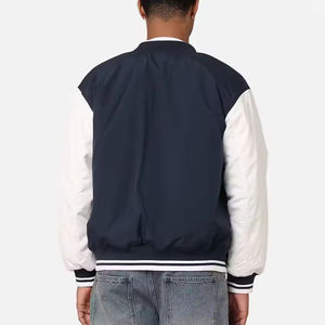 Veste de baseball pour homme la plus vendue, à manches longues, boutonnée, style universitaire, streetwear, motif à pois, service OEM, veste d'hiver - Product Image 6