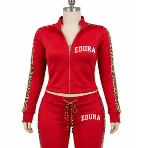 Wholesale Women's Streetwear Velvet Track Suit Rhinestone Logo <b>Velour</b> Long Sleeve Jogger Two-Piece Set-Breathable Eco-Friendly - Product Image 3
