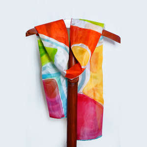 OEM Design Floral Pattern <b>Silk</b> Square <b>Scarf</b> Women Head Satin <b>Scarf</b> Low MOQ 100% <b>Silk</b> - Product Image 2