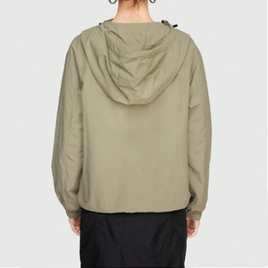 <b>Women</b> <b>Light</b> Green Windbreaker <b>Jacket</b> Hooded Sporty Coat Ladies Fashion Lightweight Outerwear Casual Zip Up Outdoor Top - Product Image 6