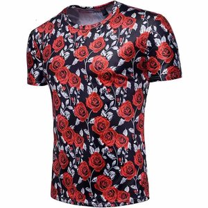 T-shirts pour hommes en polyester 100% de haute qualité, sublimation personnalisée, séchage rapide, respirant, écologique, vente en gros - Product Image 6