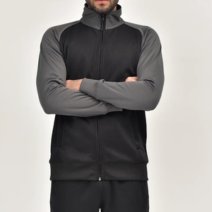 Ensemble de survêtement zippé ajusté et épais pour homme, 2 pièces (veste et pantalon de survêtement), décontracté, de haute qualité, couleur unie - Product Image 6