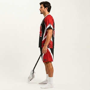 Uniforme de Lacrosse Personalizable, Top 100% Poliéster, Precio Razonable, con Servicio OEM, Oferta en Venta, Uniforme de Lacrosse Transpirable - Product Image 3