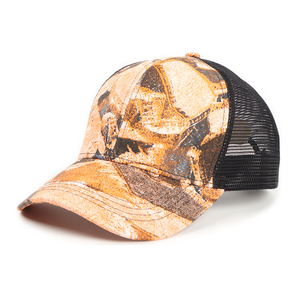 Wholesale Tiger <b>Camo</b> Trucker Hat 100% Cotton Mesh Breathable Fashion Hip Hop Travel Outdoor Patch Snapback <b>Cap</b> Customizable Logo - Product Image 4