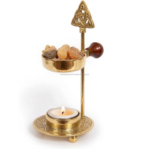 เตาเผาเครื่องหอมโลหะแบบสวนเซนพร้อมถาดถ่านเคลื่อนที่ได้ - Product Image 6