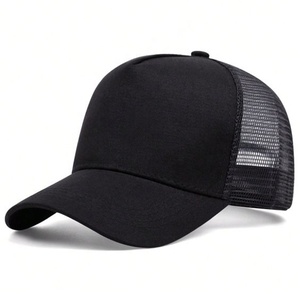 Sombrero de camionero de malla en blanco deportivo de nueva fábrica 2024, varias opciones de color con logotipo personalizado, patrón de puntos de sublimación de transferencia de calor - Product Image 1