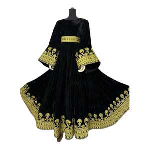Bohemian Afghani Casual <b>Dresses</b> Luxury Handmade Embroidered Festival Wear Women's Fashion Supplier - Product Image 1