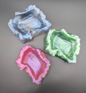 ชุดชามเซรามิกทำมือ Elite Ware ลายหินอ่อนสีชมพู เขียว และน้ำเงิน ดีไซน์ทันสมัย สำหรับเสิร์ฟอาหารและเป็นของขวัญ - Product Image 1