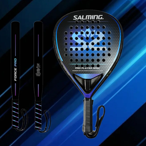 Raquette de padel Salming Pro Player, raquette professionnelle en fibre de carbone avec surgrip, 360g, légère, design antidérapant - Product Image 6