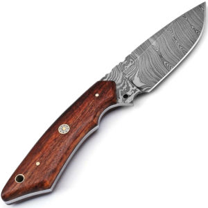 มีดเหล็กดามัสกัสทำมือ 9 นิ้ว คุณภาพสูง สำหรับใช้งานกลางแจ้งระดับมืออาชีพ ราคาส่งถูกจากโรงงาน ผลิตตามแบบ OEM - Product Image 3