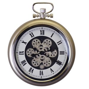 Luxury Vintage Wall <b>Clock</b> Metal Skeleton Watch Style Decorative <b>Large</b> Wall <b>Clock</b> for Living Room Home Decor For Gifting - Product Image 5