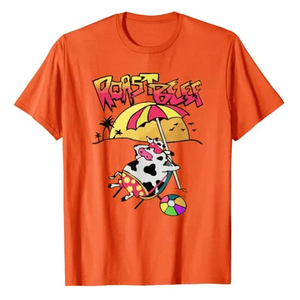 Camiseta de Algodón Premium con Estampado Personalizado, Diseño de Peces Japoneses, Estilo Urbano Oversize, Proveedor - Product Image 4