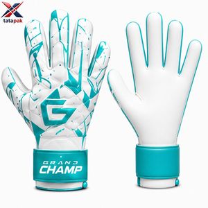 Guantes de Portero de Fútbol Profesionales de Alta Adherencia, Palma de Látex Natural, Protección para los Dedos, Antideslizantes, Transpirables, Cierre de Gancho y Bucle - Product Image 3