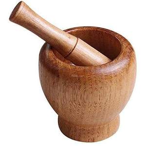 Ensemble de 24 outils de cuisine écologiques naturels pour herbes et épices, mortier et pilon traditionnels, outil de broyage d'épices en bois - Product Image 5