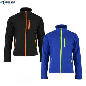 Heavy Duty Workwear Soft Shell Industrial Safety <b>Jacket</b> with Stand Collar Front Pocket Hooded Design - Product Image 3