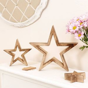 Centro de Mesa de Madera Artesanal con Acabado Natural, Adorno Decorativo para Mesa, Ideal para Uso Festivo y de Temporada - Product Image 1