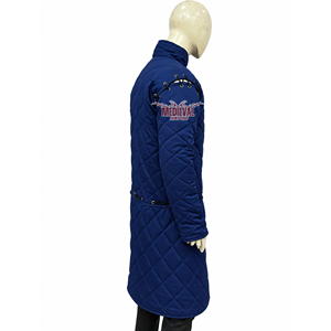 Gambesón Medieval Azul Acolchado de Algodón, Chaqueta Larga Hecha a Mano con Acolchado Alto, Estilo Armadura de Caballero Devil May Cry, Pantalones Cortos, Disfraz de Halloween - Product Image 4