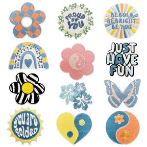 Bag Embroidery Patch Personalized Logo Badge Hook Loop Velcro 3D Puff Heat Press <b>Iron</b> <b>On</b> <b>Fabric</b> Patch for Clothing Hats - Product Image 3