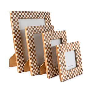 Customizable Brown Natural Sheen Resin <strong>Frame</strong> Bone Inlay Photo <strong>Frame</strong> Iron Wood <strong>Picture</strong> Faux Mosaic <strong>Border</strong> Unique - Product Image 6