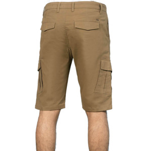 กางเกงยีนส์ขาสั้นทรงคาร์โก้สำหรับผู้ชาย สไตล์สตรีทแฟชั่นฤดูร้อน กันลม ระบายอากาศได้ดี ดีไซน์กระเป๋าหลายช่อง ความยาวระดับเข่า มีเชือกผูกเอว สำหรับเด็กผู้ชาย - Product Image 4