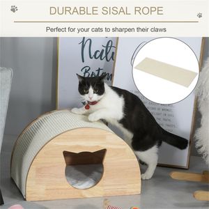 Cuccia per animali con torre per gatti e scale - Product Image 1