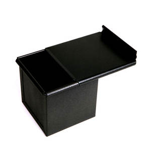 Mini Molde para Pan Cuadrado de 6 cm con Tapa, Recubrimiento Antiadherente de PTFE, Acero al Carbono, Apto para Horno, Reutilizable - Product Image 1