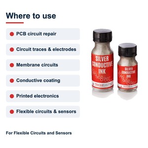 Tinta Conductora de Plata Flexible de 1 Litro, Alta Conductividad (70-80% Plata) para Circuitos Flexibles y Sensores, Personalizable OEM - Product Image 2