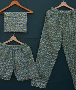 Conjunto de pijama con estampado animal rosa para mujer, ropa de dormir de algodón de manga larga, cuello vuelto informal, cintura elástica - Product Image 2