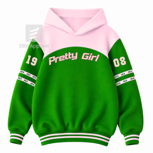 เสื้อฮู้ดดี้ชมรมอัลฟ่าคาปาอัลฟ่าแบบสั่งทำพิเศษ ปักโลโก้ด้านหน้า สีเขียวและชมพู แขนยาว ผ้าฝ้าย สำหรับผู้หญิง - Product Image 1