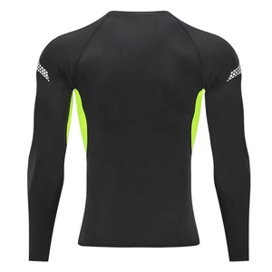 Créez votre Rash Guard Noir Uni Personnalisé – Rash Guard MMA et BJJ Vierge à Manches Longues pour Homme – Vente en Gros - Product Image 3