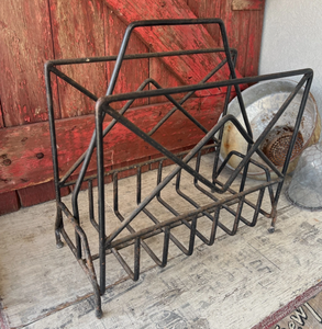 Traditional Indian Handicraft Rustic Wire Mesh Organizer Caddy <b>for</b> Living Room OEM Industrial Style Metal Desktop and Flooral - Product Image 5