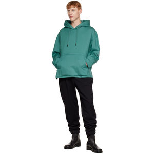 Sudadera con Capucha Extra Grande para Hombre, Color Sólido, Felpa, Informal, Manga Larga, para Otoño - Product Image 2