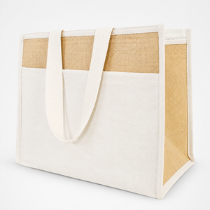 Bolsa Térmica para Almuerzo de Yute con Bolsillo de Algodón 42x35x21 cm, Logotipo Personalizado, Venta al Por Mayor, OEM, ODM, Marca Privada, Directo de Fábrica - Product Image 6