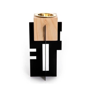 Quemador de Incienso de Metal Negro con Recortes Geométricos, Difusor de Aromaterapia, Soporte Decorativo para Todas las Estaciones - Product Image 3