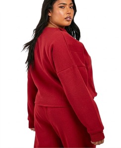 Nouveau sweat à capuche surdimensionné pour femme avec logo personnalisé, fermeture éclair et poches, manches longues, impression sérigraphique, collection automne-hiver - Product Image 4