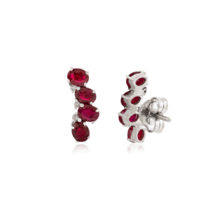 Pendientes de Plata de Ley 925 de Primera Calidad con Rubí Natural, Joyería Fina para Mujer, Ideales para Fiestas - Product Image 5