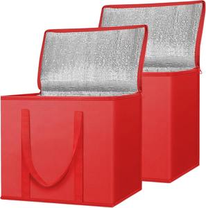 Paquete de 2 Bolsas de Compras Reutilizables Aisladas, Bolsa Refrigerante Plegable para Comestibles, Bolsa Aislada Grande y Resistente - Product Image 4