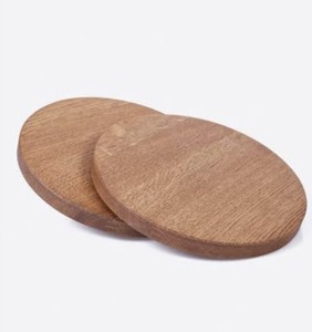 Sous-verres ronds en bois écologiques avec découpe, design européen, pour les fournitures de fête et les décorations murales - Product Image 5