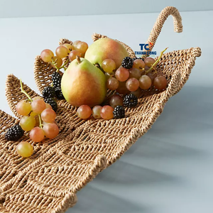 ถาดอาหารหญ้าทะเลธรรมชาติทำด้วยมือขนาดกำหนดเองได้ถาดอาหาร - Product Image 2