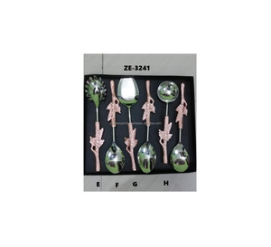 Cubiertos de acero inoxidable con acabado de piedra-Pieza Comedor moderno Nombre personalizado Cubiertos grabados Juego de regalo de pareja de boda - Product Image 3