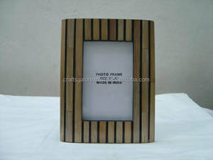 Customized Handmade Geometric Tabletop Photo Frames Resin <b>Wood</b> Inlay Eco-Friendly Polished Technique Buddhism Theme Home <b>Gifts</b> - Product Image 3