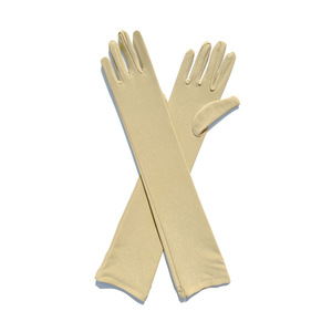 Milk Silk Stretch Gloves Holiday Party Collective Performance bar <b>Dance</b> <b>Dress</b> Gloves - Product Image 1