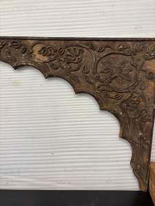 Panel de arco de madera tallado a mano antiguo |   Marco Arquitectónico Decorativo de Pared Estilo Mughal con Diseño de Puerta India Vintage para Decoración del Hogar - Product Image 4
