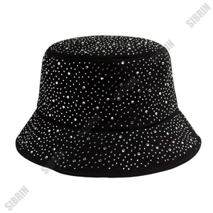 Sombreros de cubo SIBRIN personalizados con diamantes de imitación brillantes, gorras unisex para streetwear, actividades al aire libre, festivales y fiestas rave (paquete) - Product Image 3